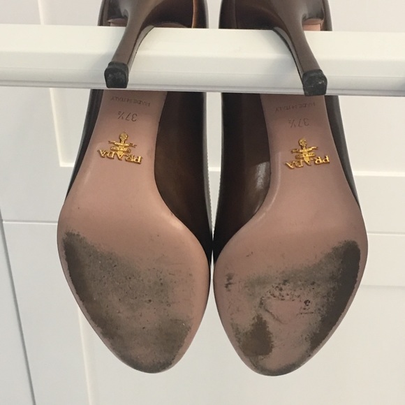 Prada Bronze Heels - Picture 2 of 2